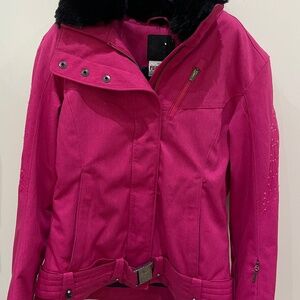 Spyder size 4 ski jacket with crystal embellishments